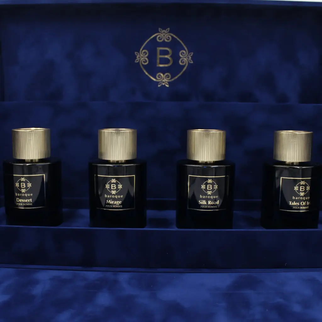 مجموعة عطور باروك 4 × 100  مل أزرق