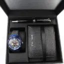 POLICE MAN WATCH+WALLET+PEN (3 PIC SET)  
