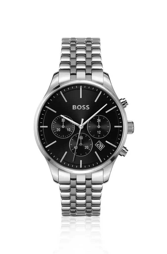 Hugo Boss Black-Dial Chronograph Watch-HB1514157