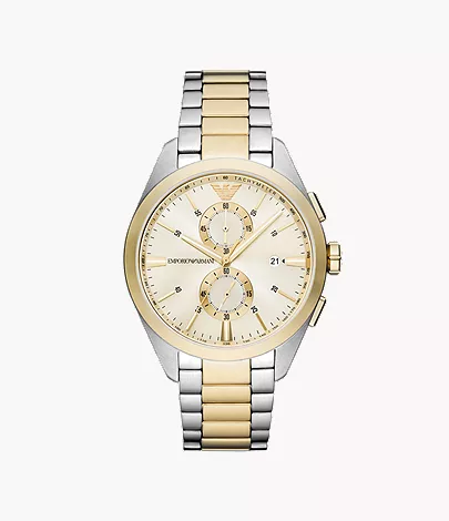 Emporio Armani Men’s Two-tone  Champagne Watch AR11605