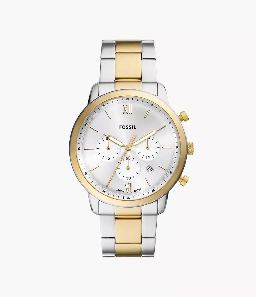 Fossil Neutra Chronograph Two-Tone Stainless Steel Watch FS6112