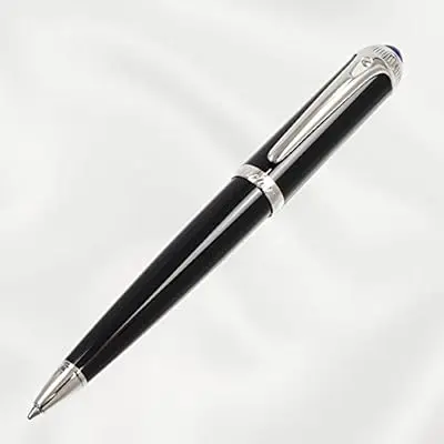 Cartier Roadster luxury ballpoint pen with a glossy black finish