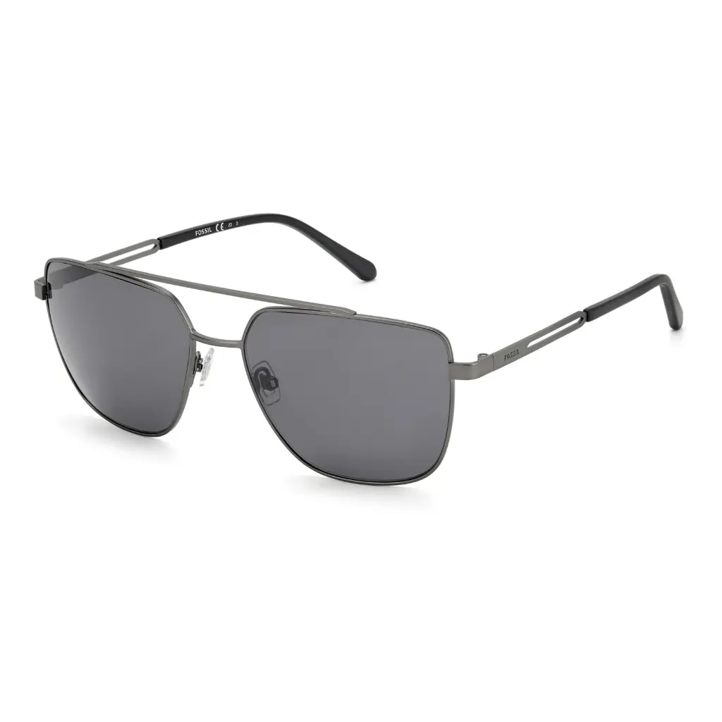 Fossil Matte Dark Ruthenium Sunglasses Man