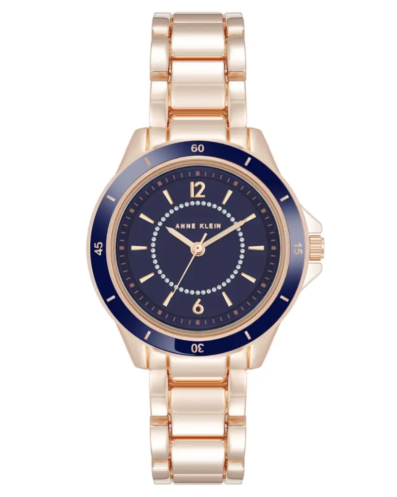 Anne Klein Womens Glitter Accented Bracelet Watch