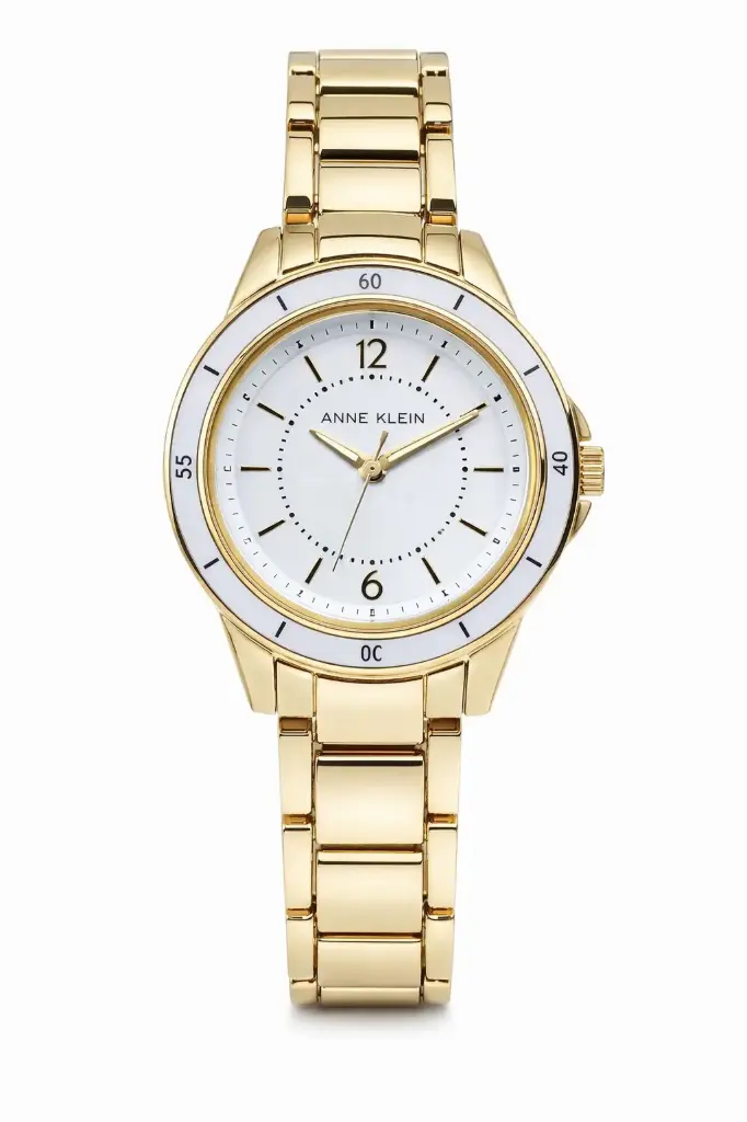 Anne Klein Glitter Accented Bracelet Watch
