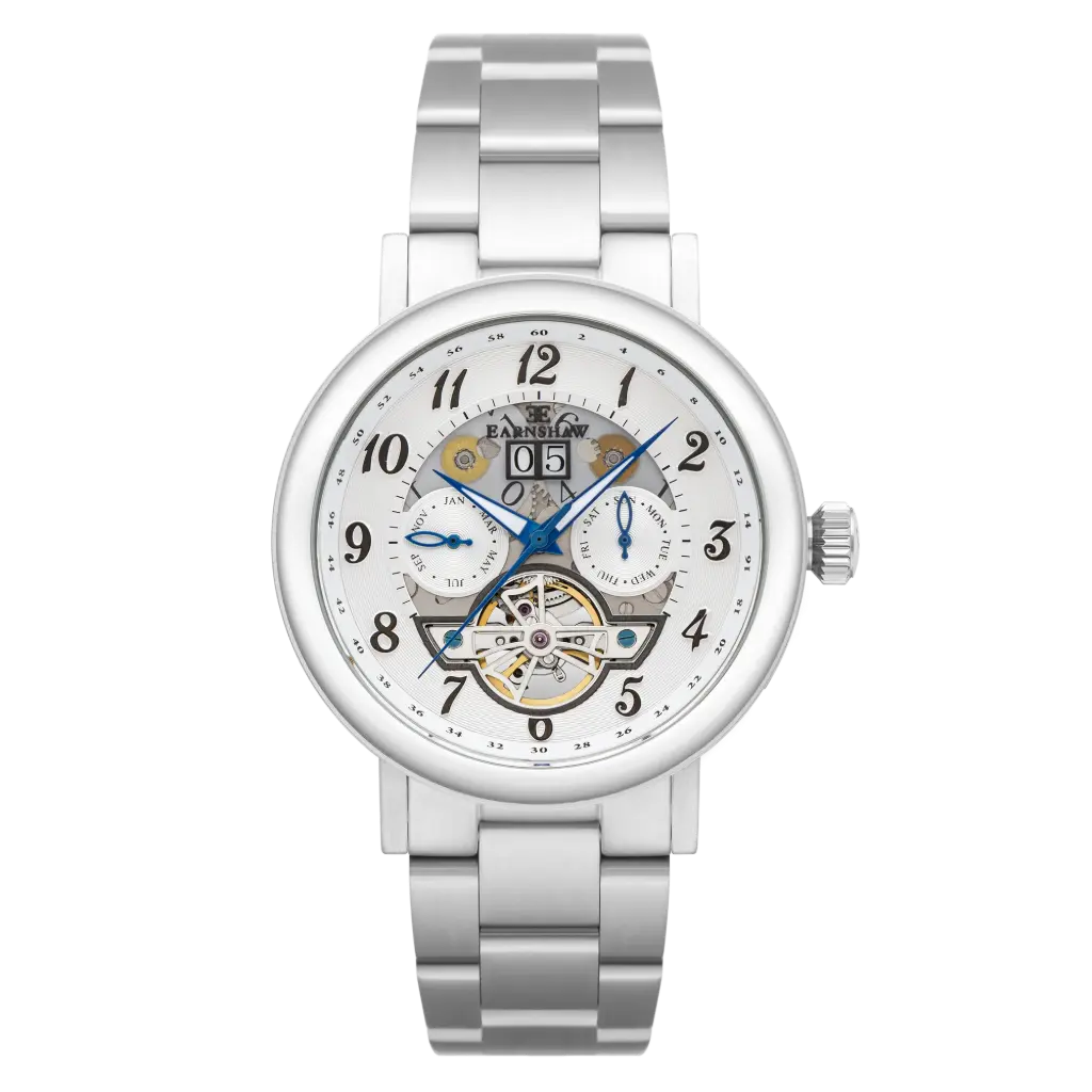 EARNSHAW BEAUFORT OPEN HEART CALENDAR WATCH  