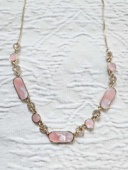 DKNY rose gold necklace