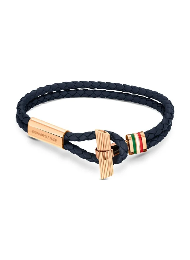 Ducati Collezione T Men's Navy Blue Bracelet