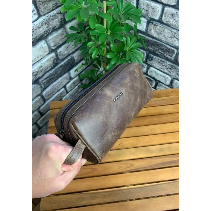 Guard Antik Kahverengi Unisex Hand Pouch