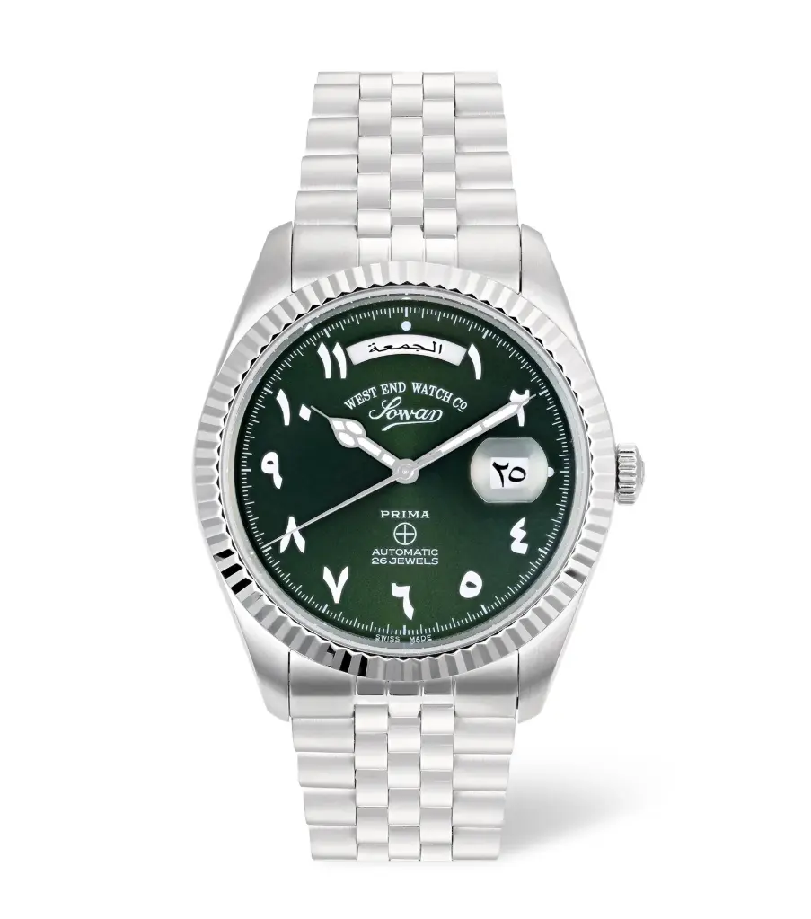 West End Men The Classics 41mm Green Hindi Dial Watch