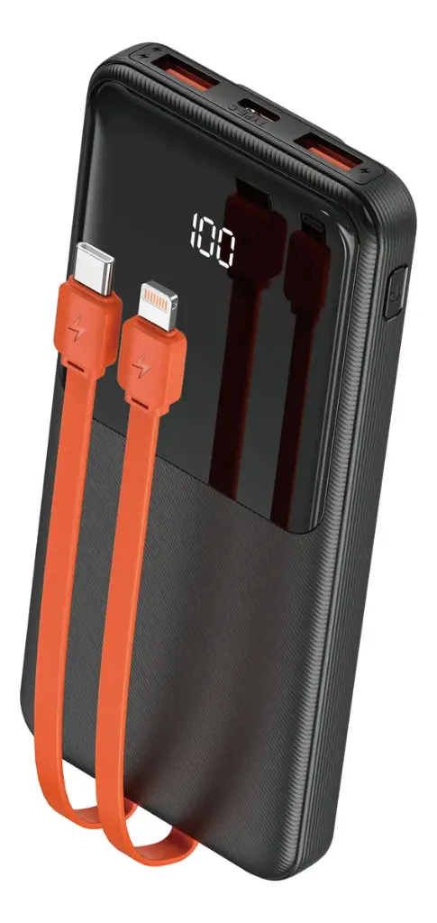 Power Bank Portátil Com Display 22.5w Preto