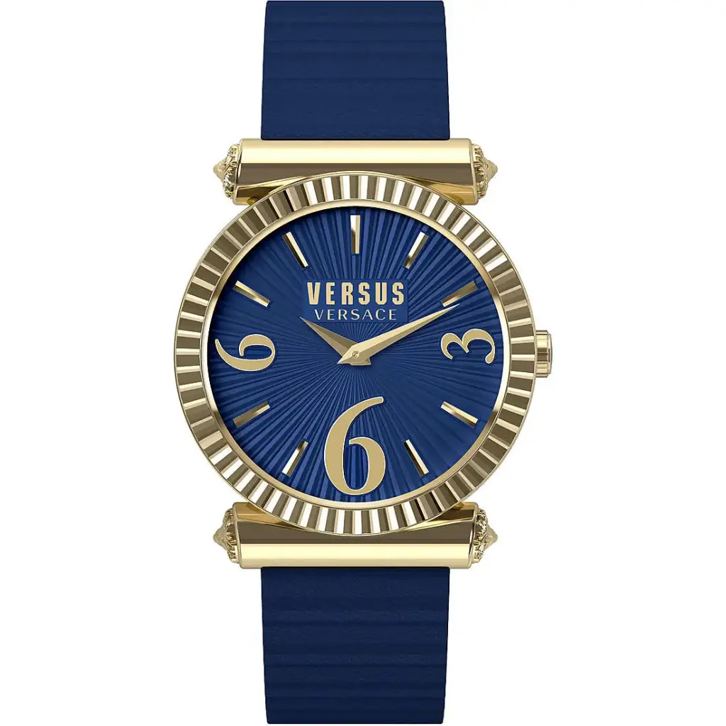 VERSUS VERSACE Women Leather Blue Golden