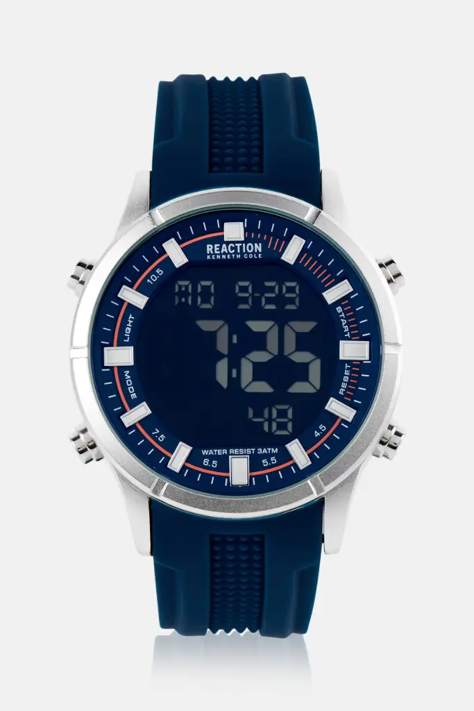 KENNETH COLE MEN'S SILICONE WATCH 