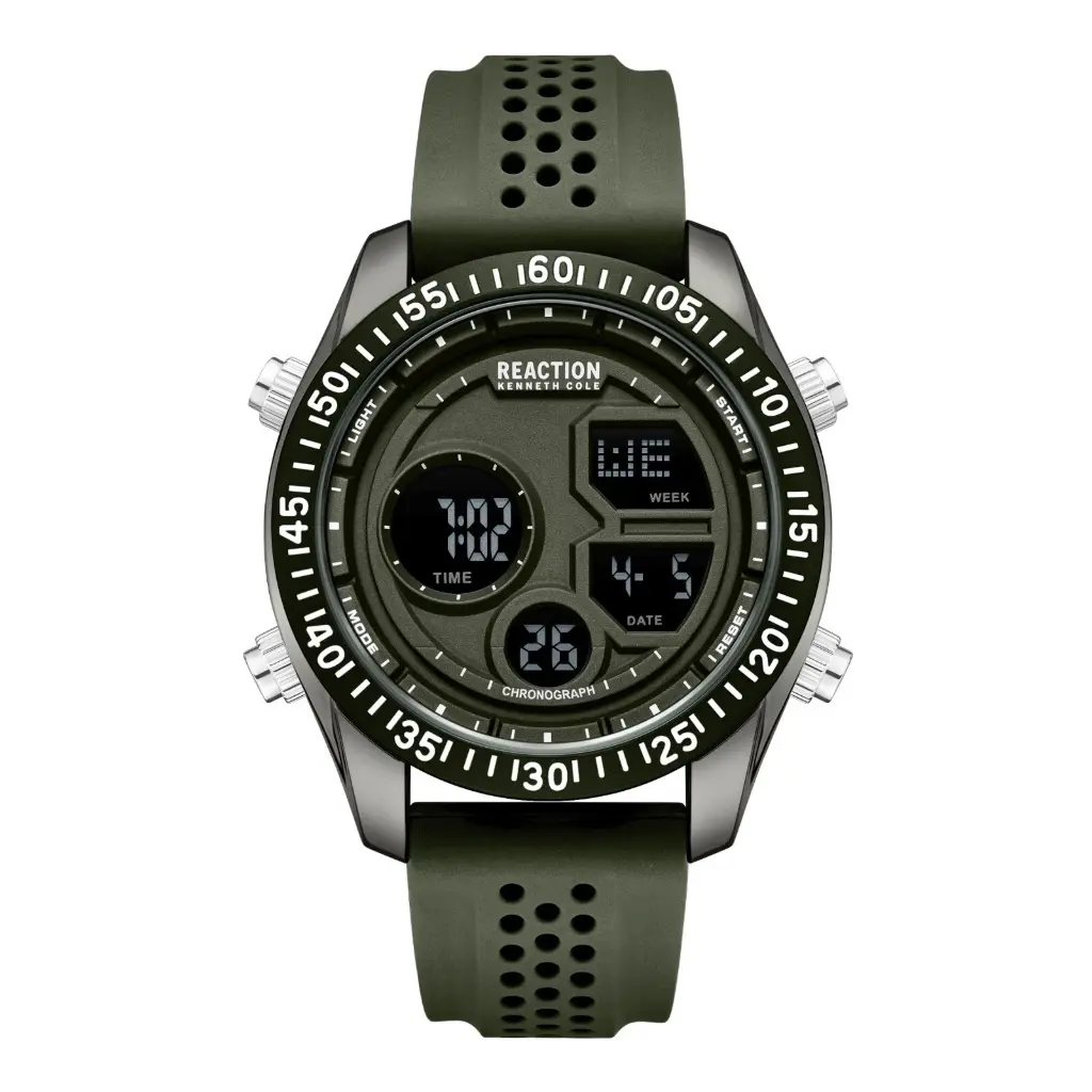 KENNETH COLE MEN'S SILICONE WATCH