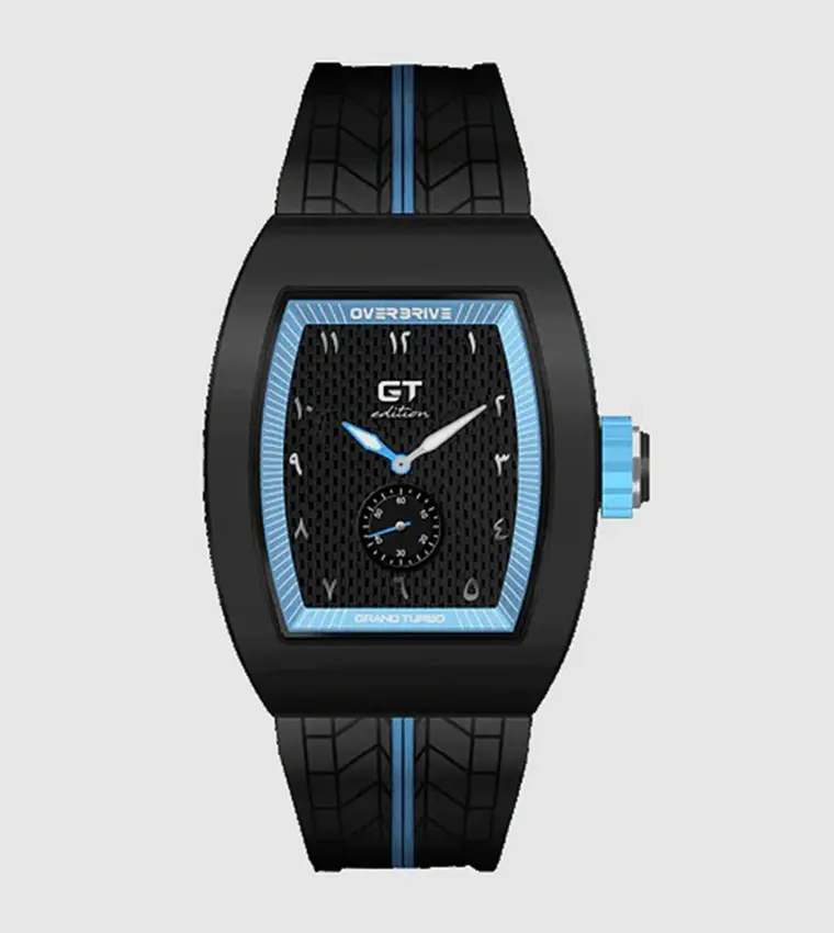 Overdrive GT Analog Swiss Watch in Light Blue