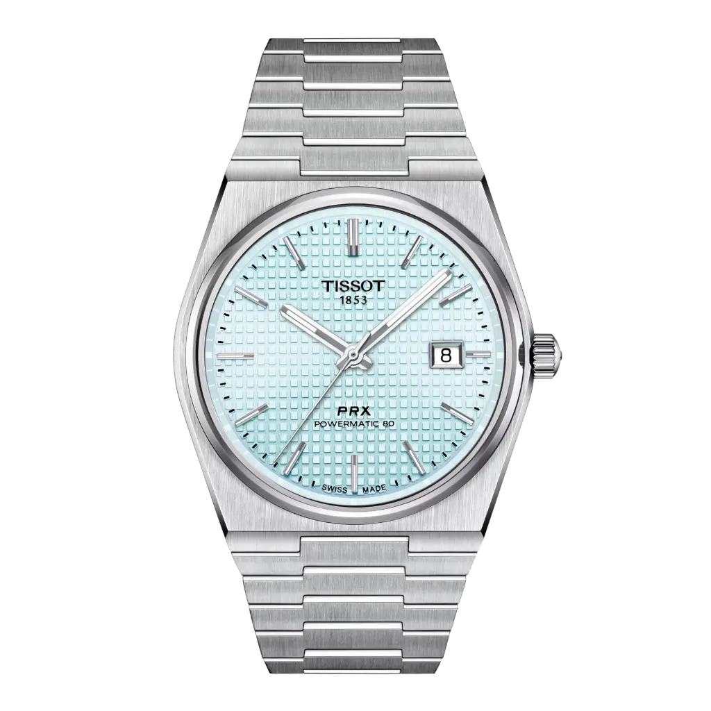 Tissot PRX Powermatic 80 Automatic Ice Blue Dial Men's Watch