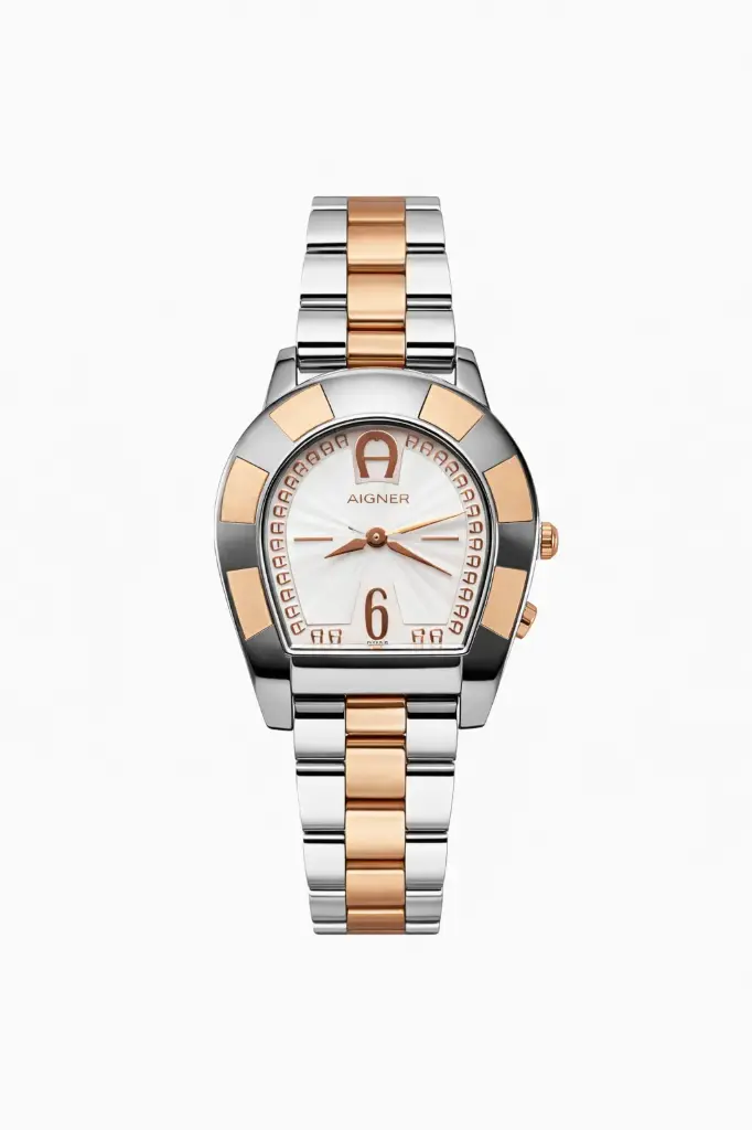 AIGNER WATCH  SILVER & ROSE GOLD