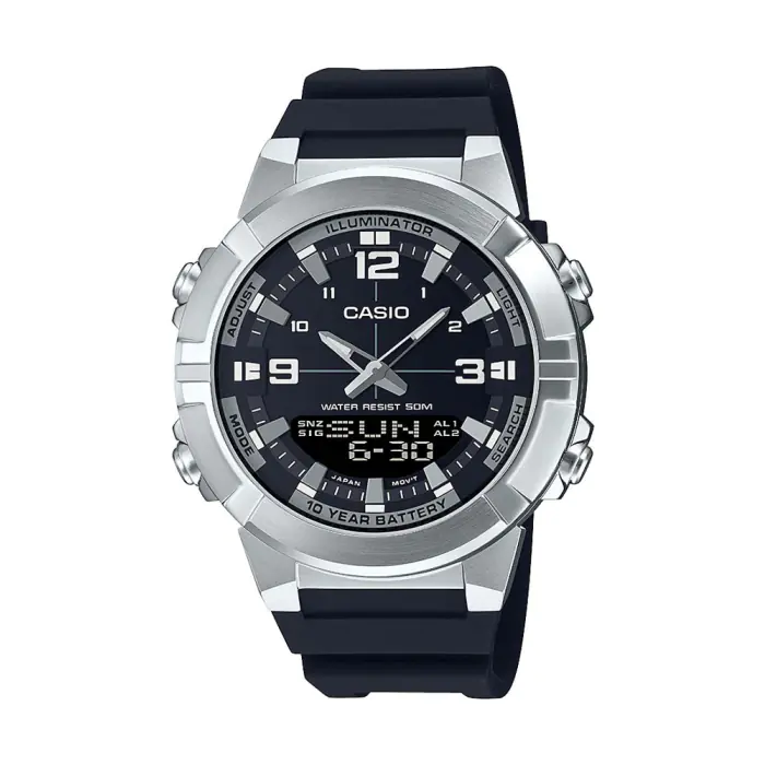Casio Analog Black Resin Band Watch