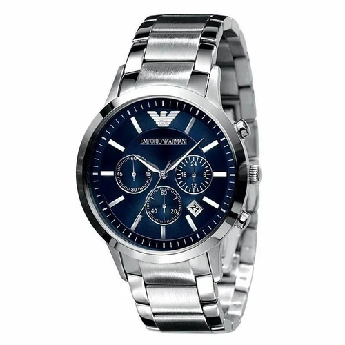 Emporio Armani Chronograph Blue Dial Mens Watch 