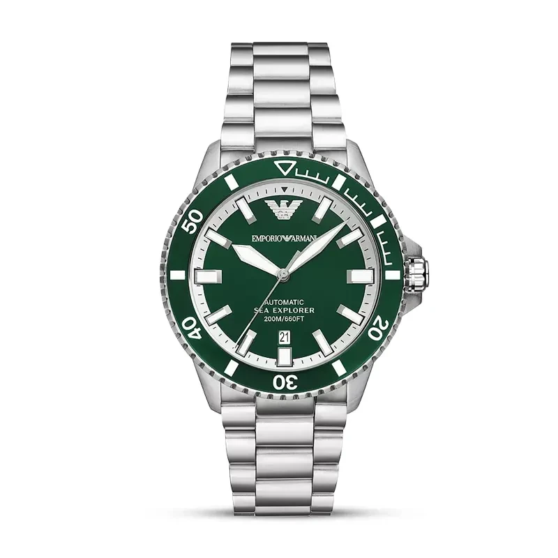 Emporio Armani Sea Explorer Automatic Green Dial Watch 