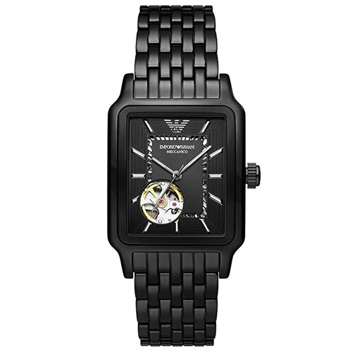 Emporio Armani Men's Black Dial Watch 
