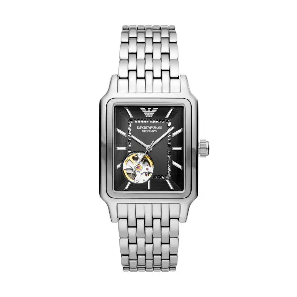 [AR60057] Emporio Armani Mechanical Men's Black Dial Watch 