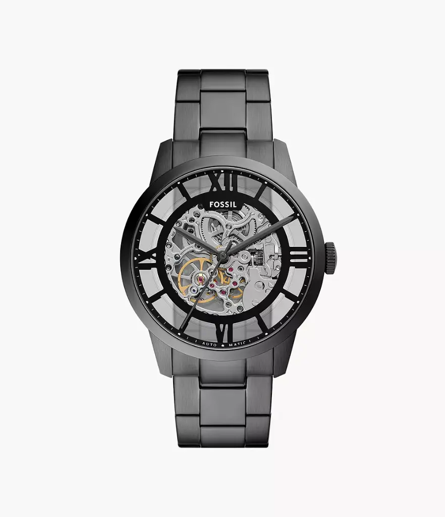 Fossil Townsman Automatic Smoke Stainless Steel Watch