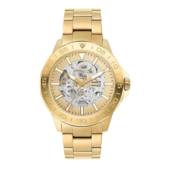 Fossil Bannon Gold Automatic Stainless Steel Watch