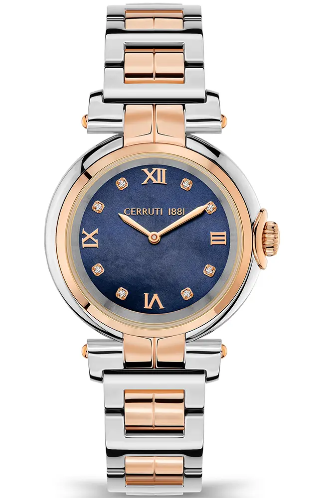 CERRUTI 1881 Sesia Crystals Two Tone Watch
