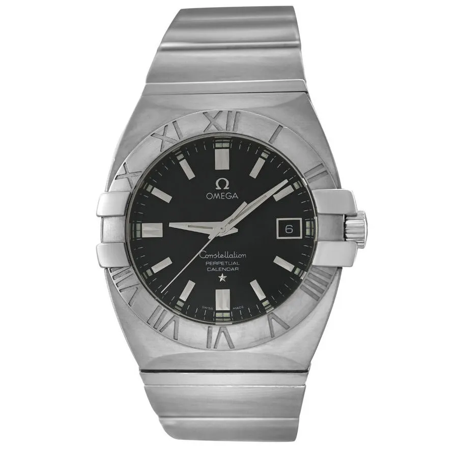 Omega  Constellation Double Eagle Perpetual Quartz Black Dial Unisex Watch 38MM