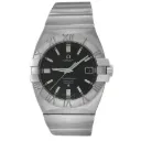 Omega  Constellation Double Eagle Perpetual Quartz Black Dial Unisex Watch 38MM