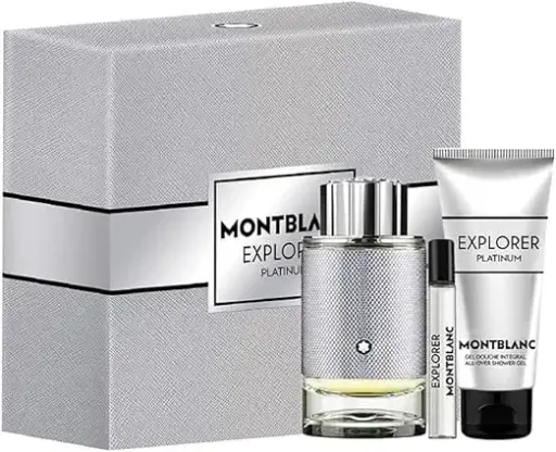 [MNBL00120] MONT BLANC EXPLORER PLATINUM (M) SET EDP 100ML + EDP 7.5ML + ALL-OVER SHOWER GEL 100ML