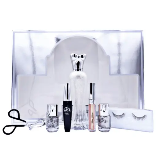 [PARH00063] PARIS HILTON PLATINUM RUSH (W) SET EDP 100ML + NAIL POLISH 15 X 2 + MASCARA 10ML + LIP GLOSS 3.5ML + EYE 1ML + EYELASH CURLER