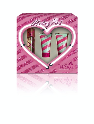 [AQUO00019] AQUOLINA PINK SUGAR GLOWING PINK SWEET ADDICTION (W) SET EDT 50ML + BL 50ML + SG 50ML