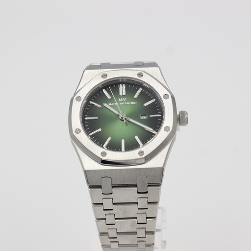 [MV6555G] MATIO VALENTINO (M) WATCH AP DESIGN GREEN&BLACK DIAL