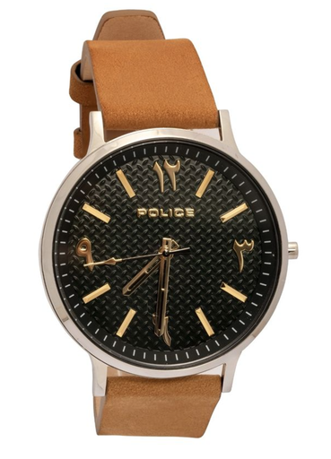 [PL.16023JS/19] POLICE WATCH SS CASE, GREEN DIAL, TAN STRAP
PL.16023JS/19