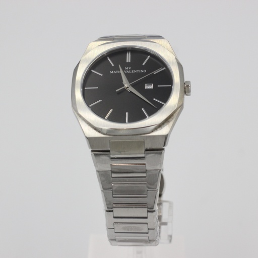 [MV6554L] MATIO VALENTINO (M) WATCH SILVER BLACK DIAL