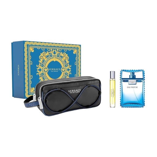 [5000693] VERSACE EAU FRAICHE EDP 100ML WITH TRAVEL SPRAY 10ML SET