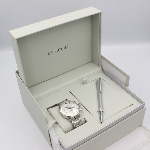 [C CRWA178SN04MS-SET] CERRUTI WATCH +PEN SET CRWA178SN04MS-S1