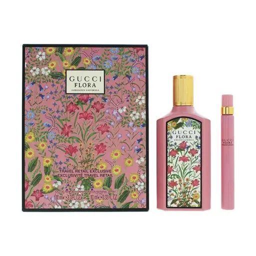 [GUC-FLOR-GARD-SET] GUCCI FLORA GORGEOUS GARDENIA (W) SET EDP 100ML + SPRAY 10ML 