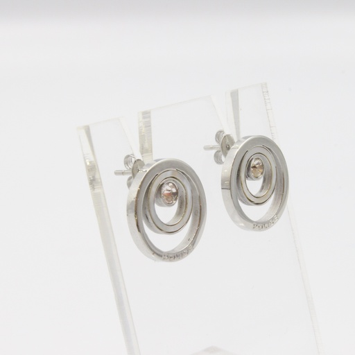 [PEJLE2102801] PE ROMAN SS EARRING WITH MOP & CRYSTALS