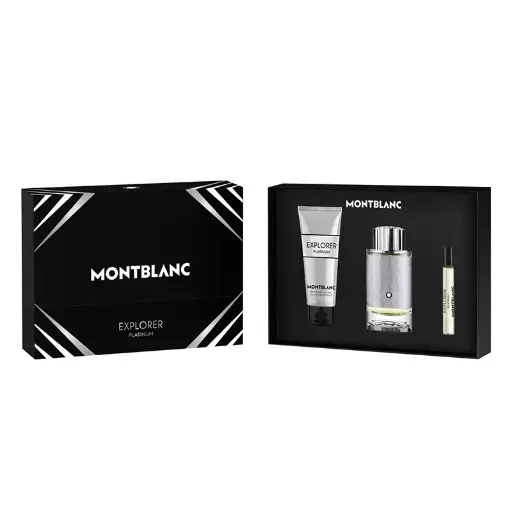 [MB025C06] MONT BLANC EXPLORER PLATINUM TRAVEL SET