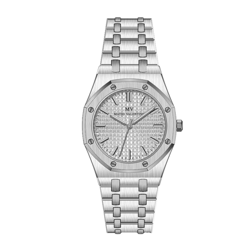 [MV6565L-3] MATIO VALENTINO (W) WATCH FULL SILVER 3D DIAL