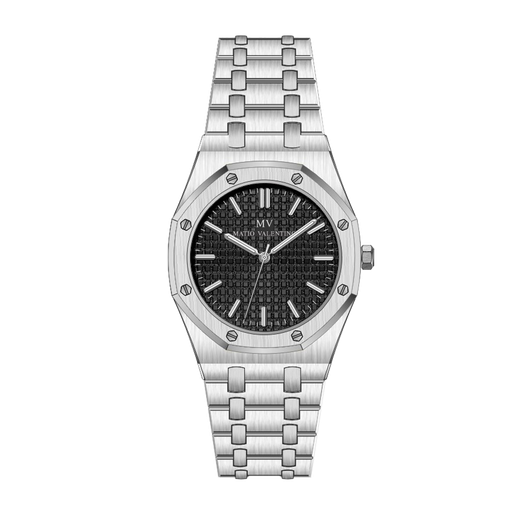 [MV6565L-5] MATIO VALENTINO (W) WATCH FULL SILVER BLACK DIAL