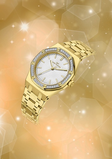 [MV6565L-02] MATIO VALENTINO (W) WATCH FULL GOLD WHITE DIAL