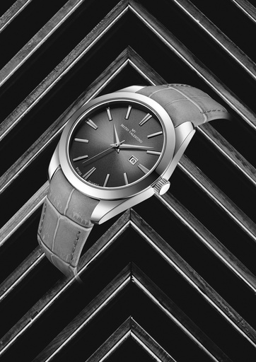 [MV7084-1] MATIO VALENTINO (M) WATCH SILVER LEATHER STRAP