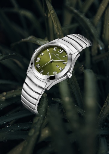 [MV6549G-1] MATIO VALENTINO (M) WATCH GREEN DIAL ROMAN NO.