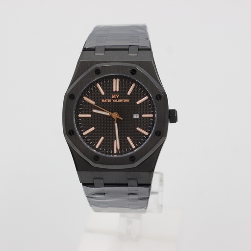 [MV6555G-6] MATIO VALENTINO (M) WATCH AP DESIGN FULL BLACK 