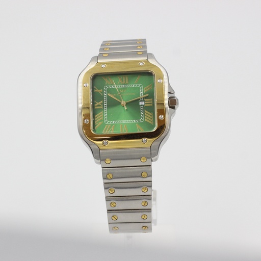 [MV6556G-1] MATIO VALENTINO (M) WATCH 2 TONE GREEN DIAL