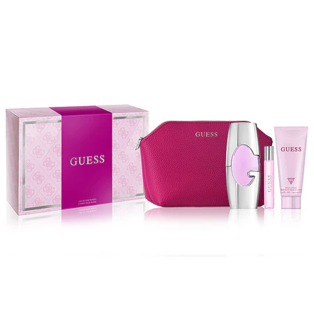 GUESS PINK (W) SET EDP 75ML + EDP 15ML + BL 100ML + POUCH 